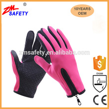 Unisex Winter Fleece Lined Full Finger Anti-slip Touchscreen Ski Gloves